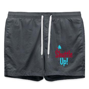 Badminton Shuttle Up - Federball - Swim Trunks - anthracite - Front - AI Model Male 185 light (185cm)