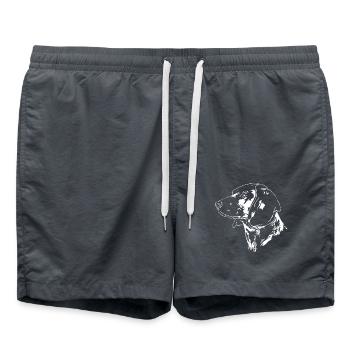 BAYERISCHER GEBIRGSSCHWEIßHUND Jagdhunde Wilsigns - Badeshorts - Anthrazit - Vorne - AI Model Male 185 light (185cm)
