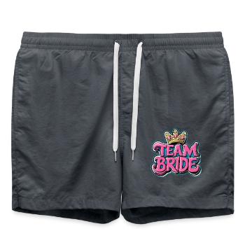Team Bridal Wedding - Swim Trunks - anthracite - Front - AI Model Male 185 light (185cm)