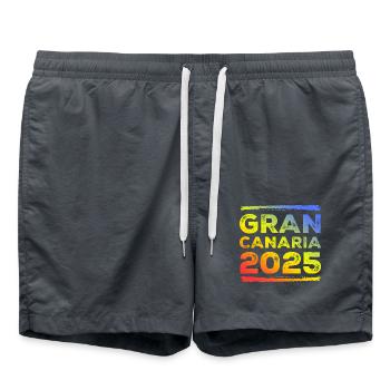 Gran Canaria 2025 Coloré - Short de bain - charbon - Devant - AI Model Male 185 light (185cm)