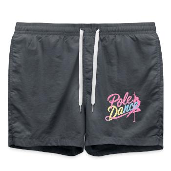 Pole Dance Pole Tänzerin Stangentanz - Badeshorts - Anthrazit - Vorne - AI Model Male 185 light (185cm)