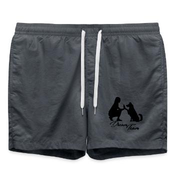 Dream Team Dog - Swim Trunks - anthracite - Front - AI Model Male 185 light (185cm)