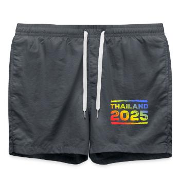Thailand 2025 Colorful - Swim Trunks - anthracite - Front - AI Model Male 185 light (185cm)