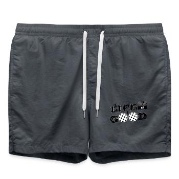 Pickleball Is Life Awesome For Pickleball Coach - Swim Trunks - anthracite - Front - AI Model Male 185 light (185cm)