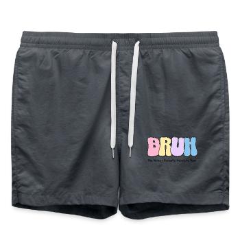 Bruh The Woman Formerly Known As Mom Cool Mommy - Swim Trunks - anthracite - Front - AI Model Male 185 light (185cm)