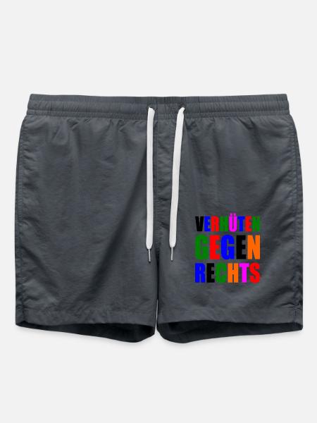 verhüten gegen rechts - Badeshorts - Anthrazit