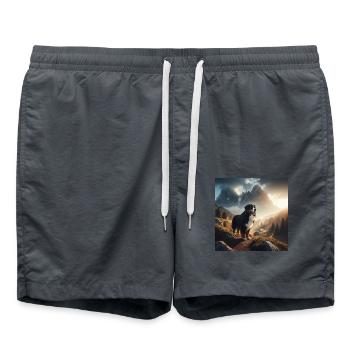 Bouvier bernois - Short de bain - charbon - Devant - AI Model Male 185 light (185cm)