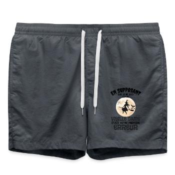 femme sorcière 1 - Short de bain - charbon - Devant - AI Model Male 185 light (185cm)