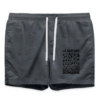 Guitare - Short de bain - charbon - Devant - AI Model Male 185 light (185cm)