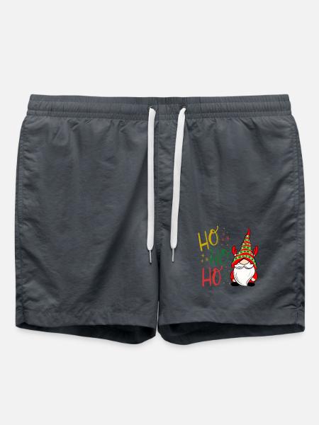 Ho ho ho gnome Christmas - Swim Trunks - anthracite