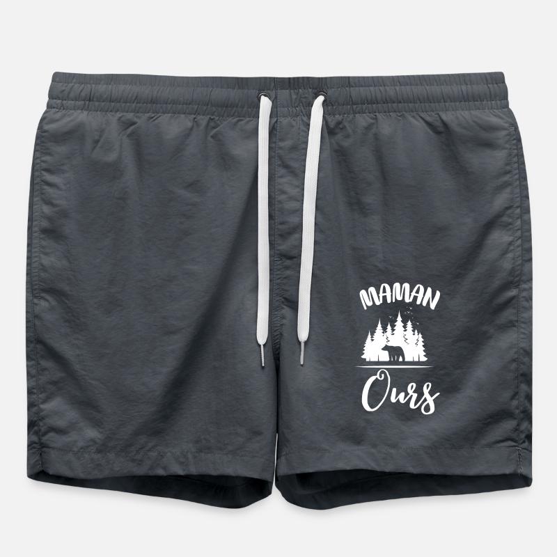 Maman ours - Short de bain - charbon