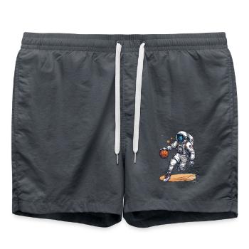 Astronaut basketball player - Swim Trunks - anthracite - Front - AI Model Male 185 light (185cm)