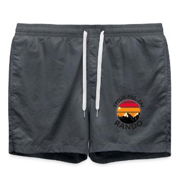Je peux pas j ai randonnée - Short de bain - charbon - Devant - AI Model Male 185 light (185cm)