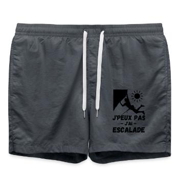Escalader la montagne 1 - Short de bain - charbon - Devant - AI Model Male 185 light (185cm)