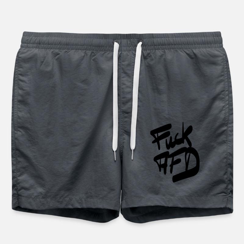 FCK AFD - Swim Trunks - anthracite
