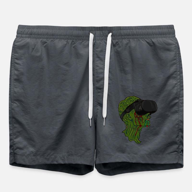 Virtual Reality Zombie - Swim Trunks - anthracite