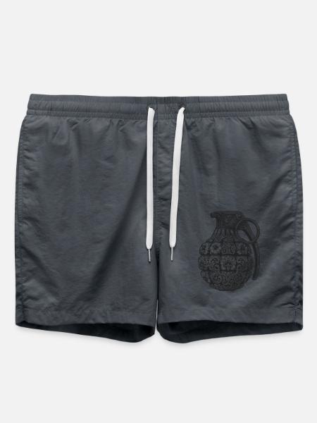 Ornamenten bombe - Badeshorts - Anthrazit