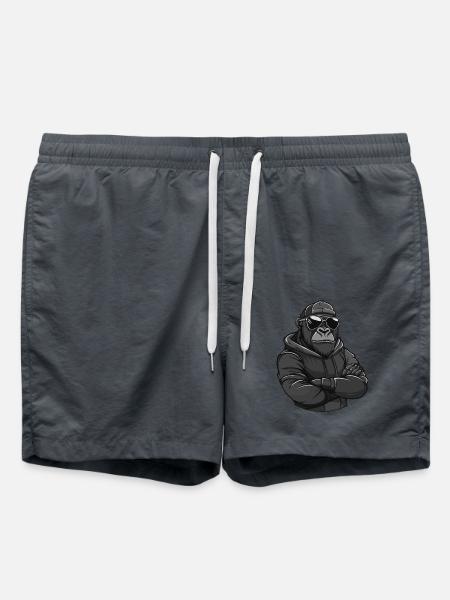 Gorilla Animal Comic - Swim Trunks - anthracite