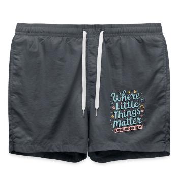 De grands moments dans la salle d’accouchement - Short de bain - charbon - Devant - AI Model Male 185 light (185cm)