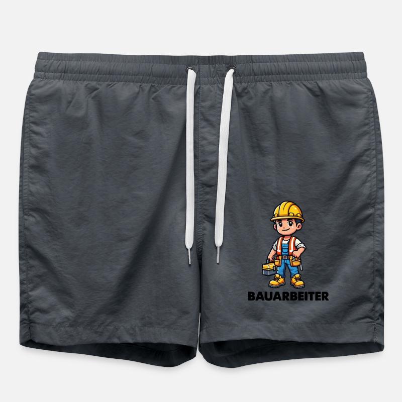 Construction worker - Swim Trunks - anthracite