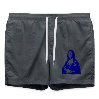 Mona Lisa - Swim Trunks - anthracite - Front - AI Model Male 185 light (185cm)