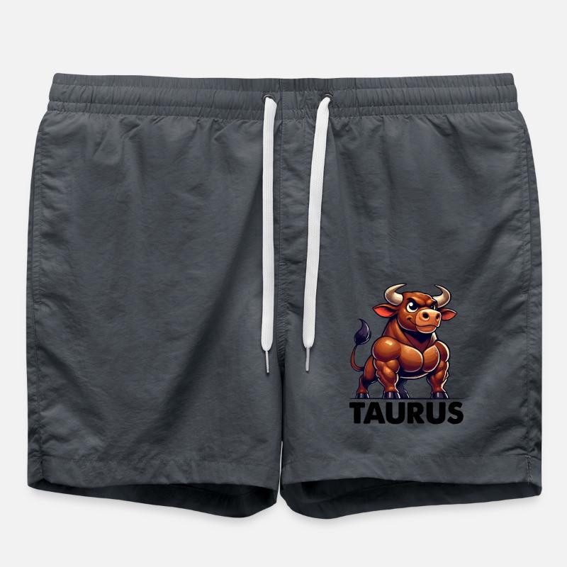 Taurus Comic - Swim Trunks - anthracite