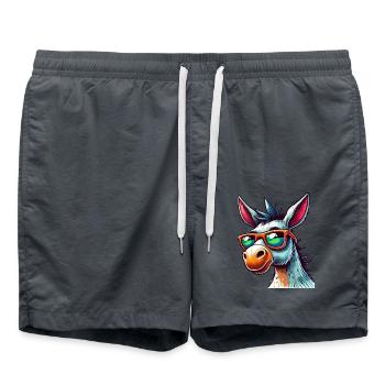 Âne Cool - Short de bain - charbon - Devant - AI Model Male 185 light (185cm)