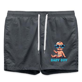 Baby Comic - Swim Trunks - anthracite - Front - AI Model Male 185 light (185cm)
