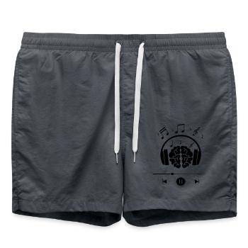 musique - Short de bain - charbon - Devant - AI Model Male 185 light (185cm)