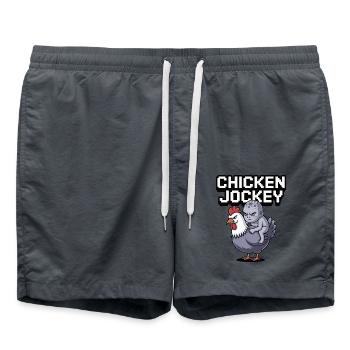 Poulet Jockey - Short de bain - charbon - Devant - AI Model Male 185 light (185cm)