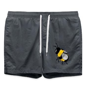 Bourdon - Short de bain - charbon - Devant - AI Model Male 185 light (185cm)
