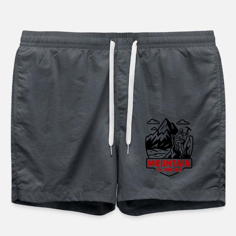 Mountaineering Mountains - Swim Trunks - anthracite
