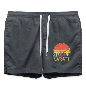 Karaté - Short de bain - charbon - Devant - AI Model Male 185 light (185cm)