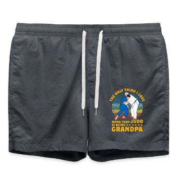 The only thing I love more than Judo is being - Swim Trunks - anthracite - Front - AI Model Male 185 light (185cm)