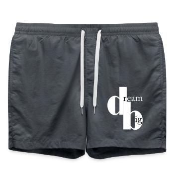 dream big - Swim Trunks - anthracite - Front - AI Model Male 185 light (185cm)