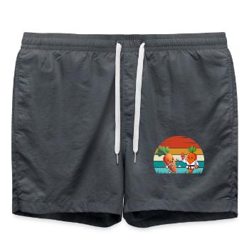 Karaté Carottes - Short de bain - charbon - Devant - AI Model Male 185 light (185cm)