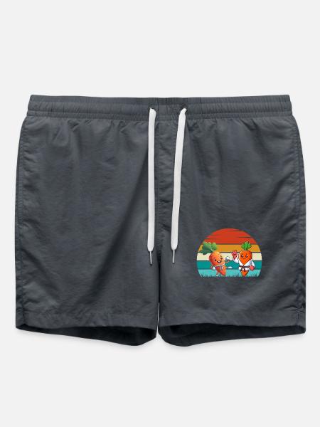 Karate Karotten - Badeshorts - Anthrazit
