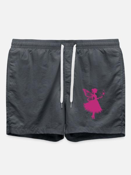 Magical fairy with flower - Swim Trunks - anthracite