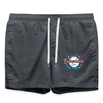 Barcelona Crew Holidays - Swim Trunks - anthracite - Front - AI Model Male 185 light (185cm)