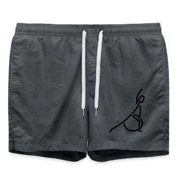 iYpsilon Ball Sitz - Badeshorts - Anthrazit - Vorne - AI Model Male 185 light (185cm)