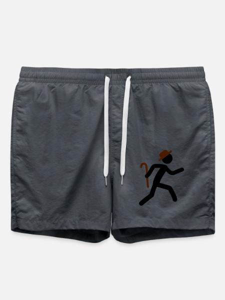 Fast Old Man - Swim Trunks - anthracite