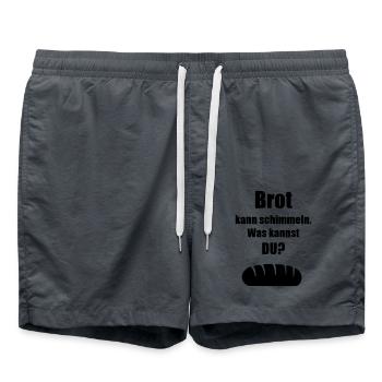 Lustige Sprüche - Badeshorts - Anthrazit - Vorne - AI Model Male 185 light (185cm)