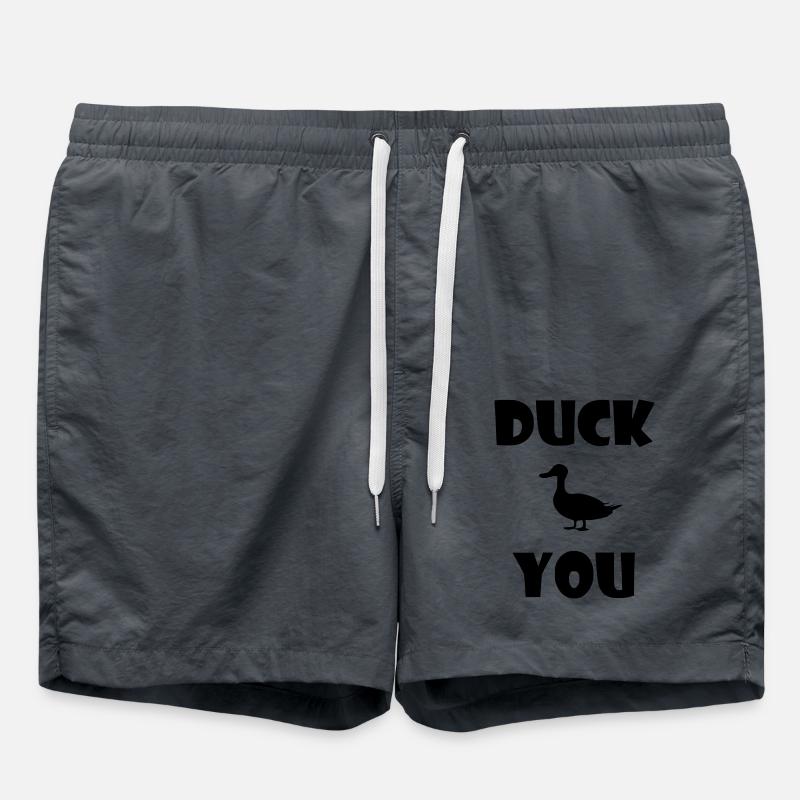 Ducks funny Duck you - Swim Trunks - anthracite