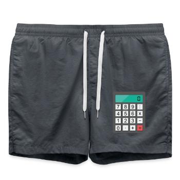 calculatrice - Short de bain - charbon - Devant - AI Model Male 185 light (185cm)
