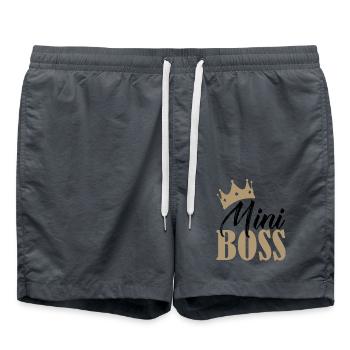 BOSS gift - Swim Trunks - anthracite - Front - AI Model Male 185 light (185cm)