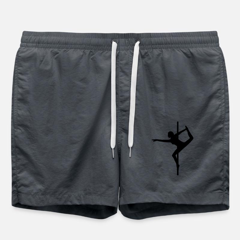 Pole Dance Pole - Badeshorts - Anthrazit