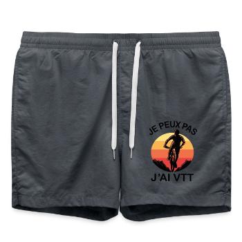 Je Peux Pas J'ai VTT - Short de bain - charbon - Devant - AI Model Male 185 light (185cm)