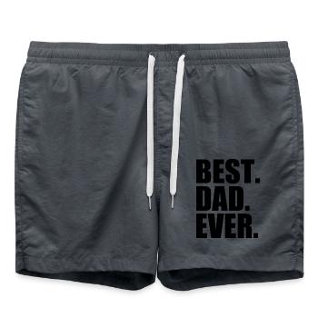Best dad ever - Short de bain - charbon - Devant - AI Model Male 185 light (185cm)