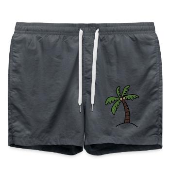 Palmier - Short de bain - charbon - Devant - AI Model Male 185 light (185cm)