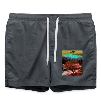 Mélange de couleurs Kyoto - Short de bain - charbon - Devant - AI Model Male 185 light (185cm)
